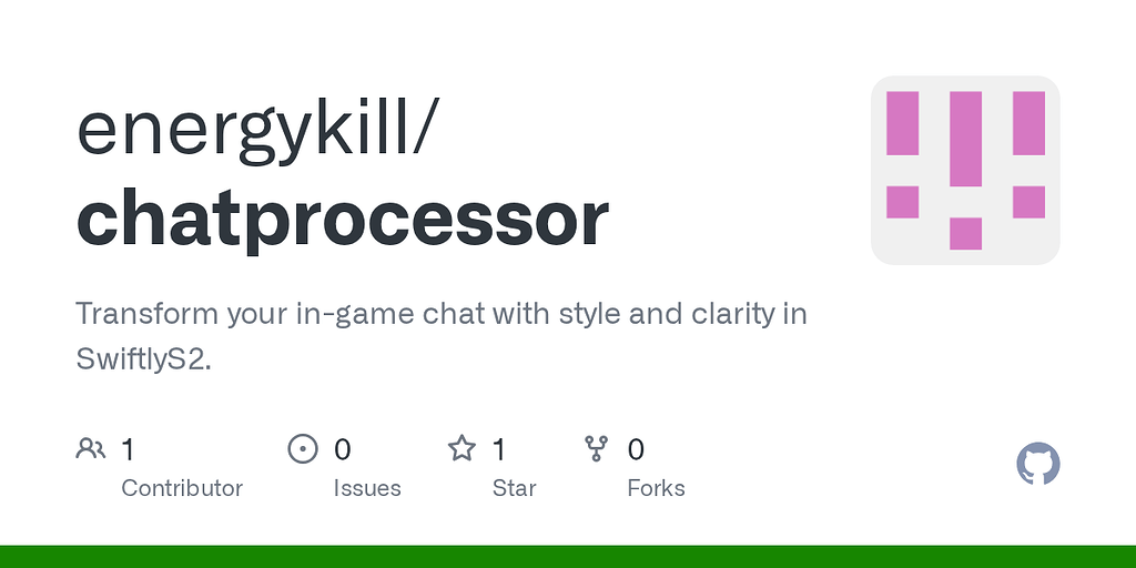 ChatProcessor - Make your own chat style - Plugins Sharing - Swiftly ...